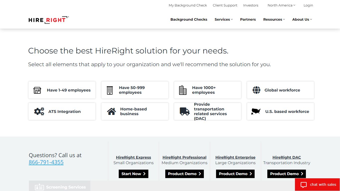 Sign Up & Choose the Right Background Check Services | HireRight